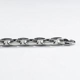 10mm Wide Hip Hop Stainless Steel Bracelets for Men Silver Accessories