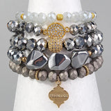 Boho Beaded Bracelet 5pc Stack Drop Bracelet & Bangle Sets