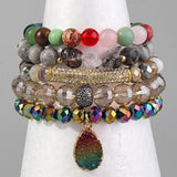 Boho Beaded Bracelet 5pc Stack Drop Bracelet & Bangle Sets