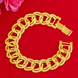 Men's Domineering Double Ring Bracelet Wedding Jewelry