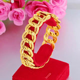 Men's Domineering Double Ring Bracelet Wedding Jewelry