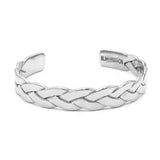 Stainless Steel Twisted Braiding Cuff Bangle Bracelet