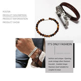 Stainless Steel Twisted Braiding Cuff Bangle Bracelet