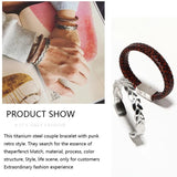 Stainless Steel Twisted Braiding Cuff Bangle Bracelet