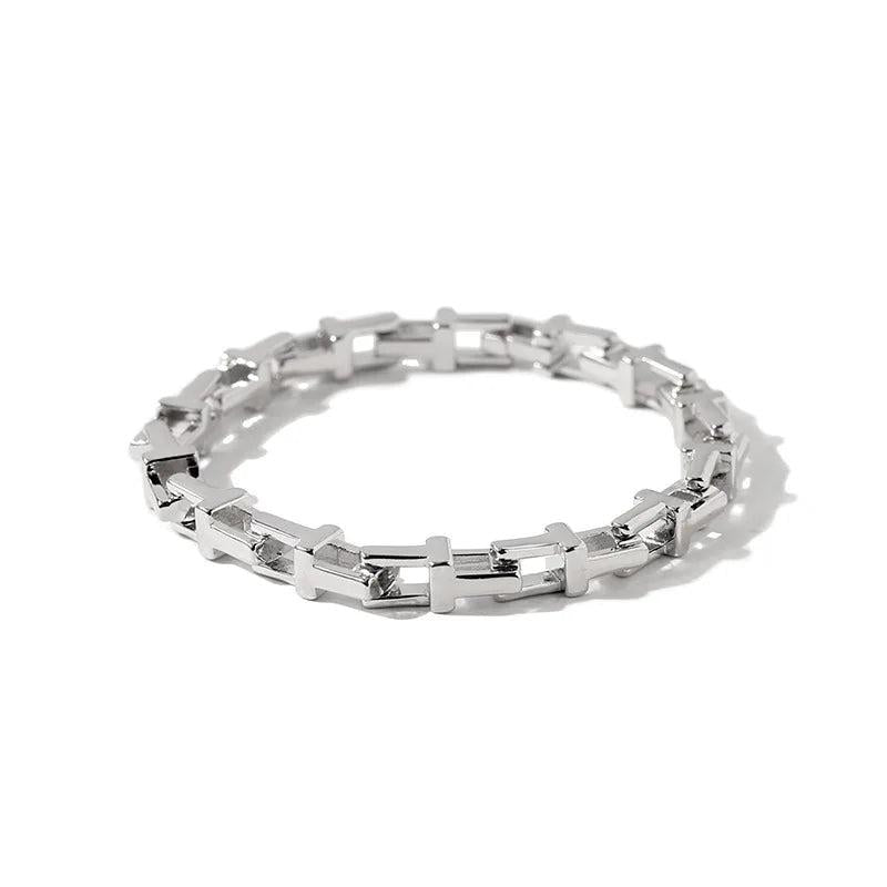 Hollow Out Chain Bracelet Bangle High T Lock Style LB003