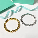 Hollow Out Chain Bracelet Bangle High T Lock Style LB003