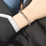 Hollow Out Chain Bracelet Bangle High T Lock Style LB003