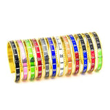 Stainless Steel 12 Colors Cuff Bracelet Bangle ST02