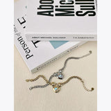 Heart-shaped Zirco Bracelet Stainless Steel Jewelry