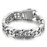Fongten Men Number Sign Metal Sports Jewelry Retro Punk Bracelet