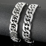 Fongten Men Number Sign Metal Sports Jewelry Retro Punk Bracelet