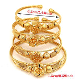 African Wedding Gift Beads Dubai Bangles For Women Flower Bracelet
