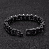 Heavy Stainless Steel Men's Bracelet Punk Rock Motorcycle Accessory