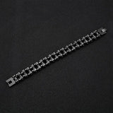 Heavy Stainless Steel Men's Bracelet Punk Rock Motorcycle Accessory