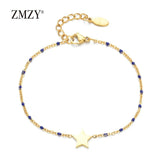 6pcs Mixed Boho Star Charm Link Chain Bracelet Women Accessories