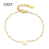 6pcs Mixed Boho Star Charm Link Chain Bracelet Women Accessories
