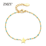 6pcs Mixed Boho Star Charm Link Chain Bracelet Women Accessories