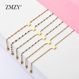6pcs Mixed Boho Star Charm Link Chain Bracelet Women Accessories