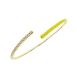Summer Neon Enamel Bangle Bracelet for Women