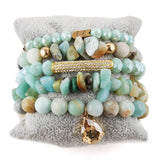 RH Beaded Bracelet 5pc Stack Bracelet Bangle Sets For Women