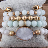 RH Beaded Bracelet 5pc Stack Bracelet Bangle Sets For Women