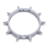 Spikes Rivet Stud Mens Charm Bracelet Hip Hop Bling Jewelry