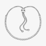 Sterling Silver Adjustable Slider Tennis Bracelet