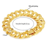 18K Three Circle Men's & Women's Bracelet Wedding Banquet Jewelry