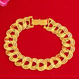 18K Three Circle Men's & Women's Bracelet Wedding Banquet Jewelry
