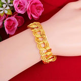 18K Three Circle Men's & Women's Bracelet Wedding Banquet Jewelry