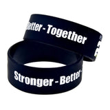 OBH 25pcs 24 Hour Fitness 1 Inch Silicone Bracelet