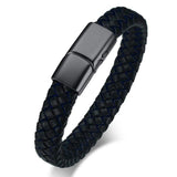 Leather Stainless Steel Cremation Bangle Keepsake Urn Bracelet for Ashes