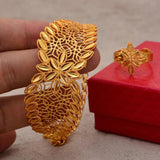 Ethiopian Bangles for Women Girls Dubai 24k African Arabic Jewelry