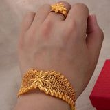Ethiopian Bangles for Women Girls Dubai 24k African Arabic Jewelry