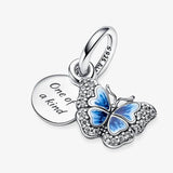 925 Sterling Silver Butterfly Bracelet Set for Women