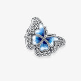 925 Sterling Silver Butterfly Bracelet Set for Women
