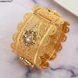 24k Zircon Wedding Ethiopian Bracelet Arab Jewelry