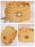 24k Zircon Wedding Ethiopian Bracelet Arab Jewelry