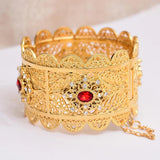 24k Zircon Wedding Ethiopian Bracelet Arab Jewelry