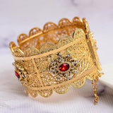 24k Zircon Wedding Ethiopian Bracelet Arab Jewelry