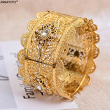 24k Zircon Wedding Ethiopian Bracelet Arab Jewelry