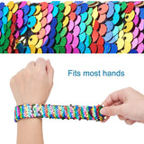 14pcs Reversible Sequin Slap Bracelets for Kids & Adults Party Favors