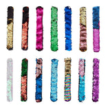 14pcs Reversible Sequin Slap Bracelets for Kids & Adults Party Favors