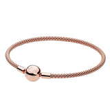 925 Silver Bangle Snake Chain Bracelet for Women