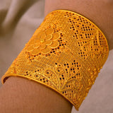 24k Dubai Adjustable Bangles For Women Cold Bangles Wedding Bangles