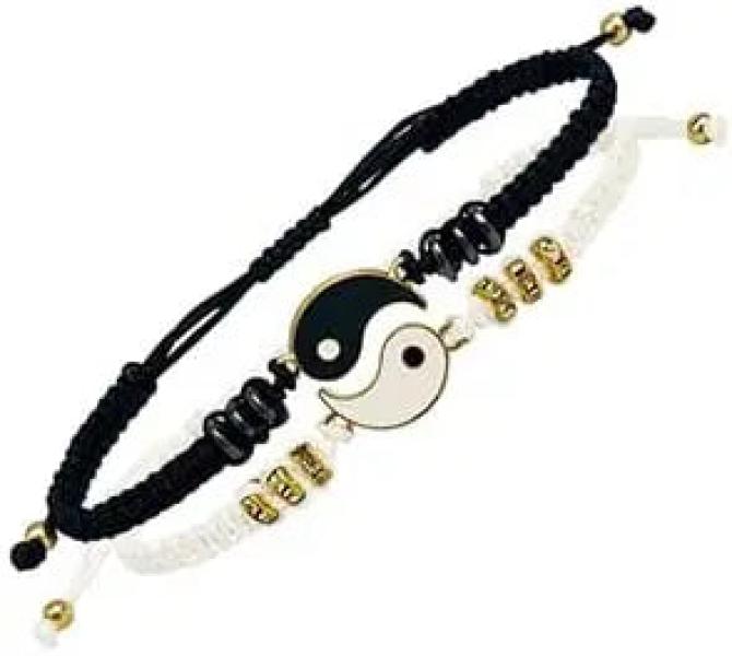 6 Pcs Yin Yang Tai Chi Bracelet Adjustable Matching Taiji Trigram Cord Bracelets