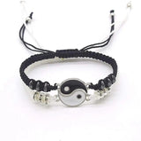 6 Pcs Yin Yang Tai Chi Bracelet Adjustable Matching Taiji Trigram Cord Bracelets