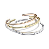 925 Silver Ladies Sparkling Bangle Bracelet Love