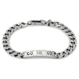 ZG Stainless Steel Skull C Letter Bracelet Hip Hop Punk Style Men Women Jewelry