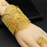 Ethiopian Bangles with Rings African Cuff Bracelet
